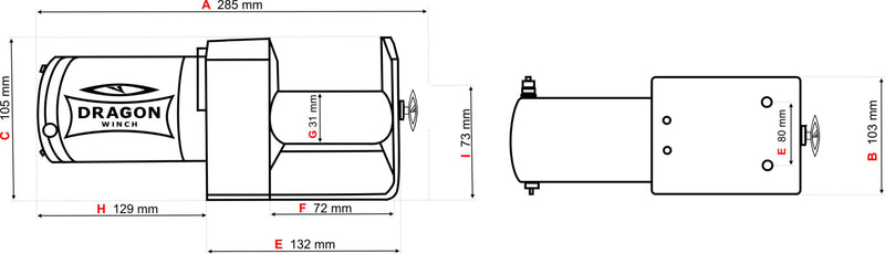 Dragon Winch Maverick DWM 2000 ST – 12V ATV-vinsch 907 kg (2 000 lbs)