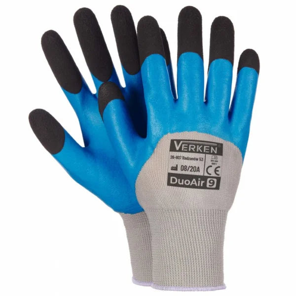 Arbetshandskar med skummad latex Verken DuoAir