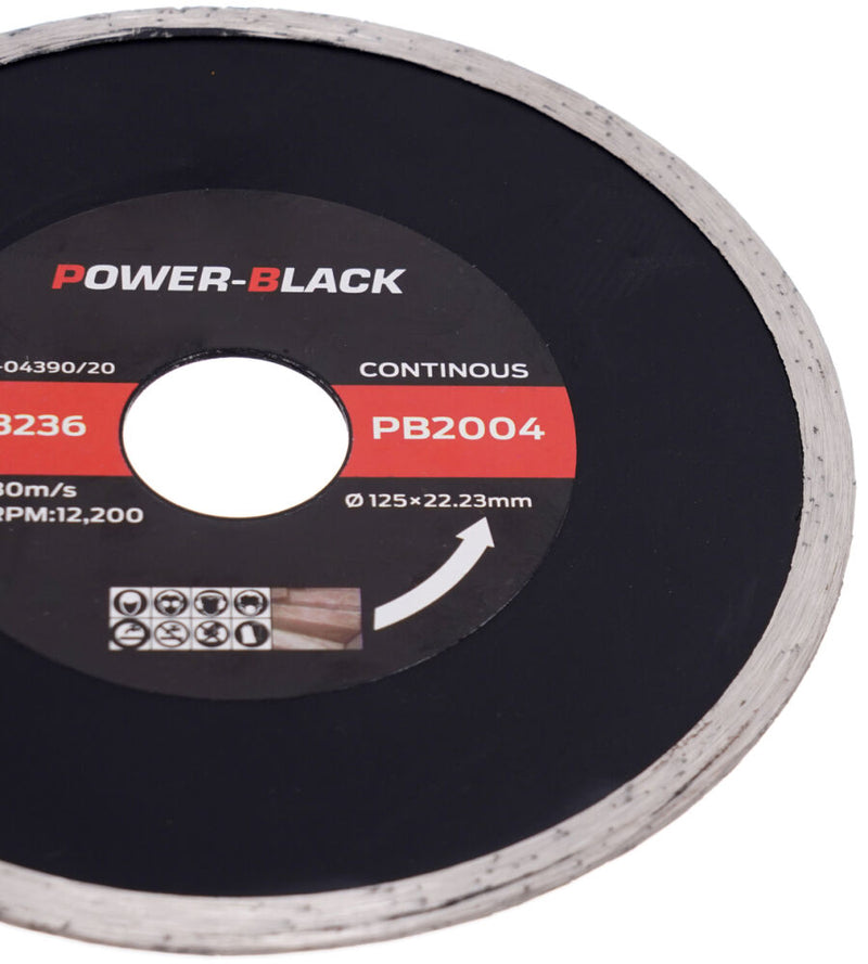 Kontinuerlig diamantskiva för kapning av kakel, klinker och terrakotta 125 × 22,2 mm