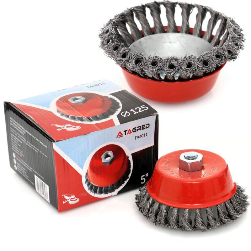 Koppstålborste M14 125 mm